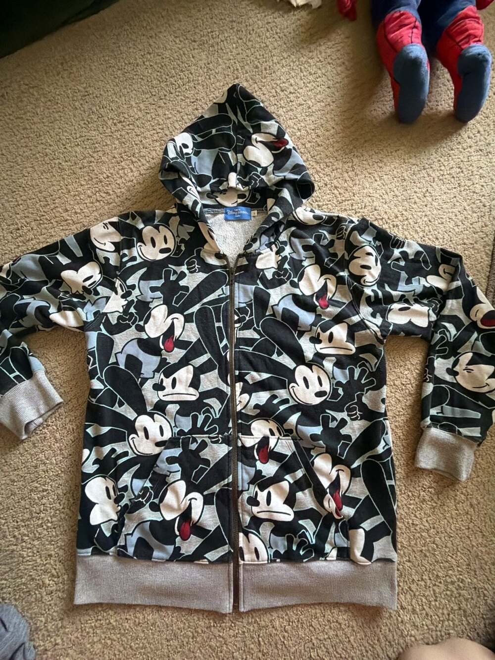Tokyo Disney Resort Oswald the Lucky Rabbit Allover Print Full Zip Hoodie